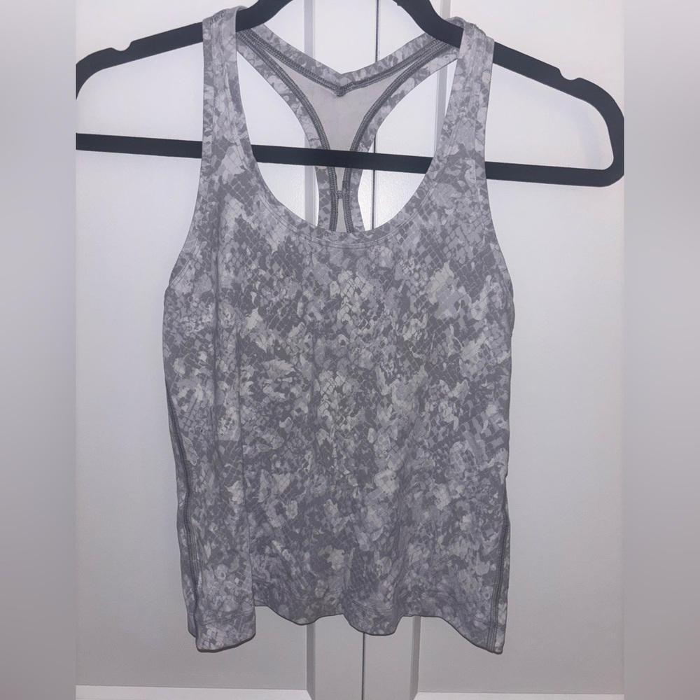 Lululemon Racerback Tank Top - Grey Pattern